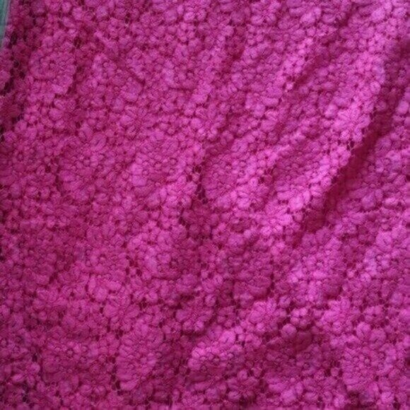 NWT Zara Pink Midi Dress Size Large Length Fuchsia Lace Halter Open Back - Picture 5 of 12